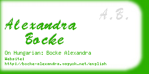 alexandra bocke business card